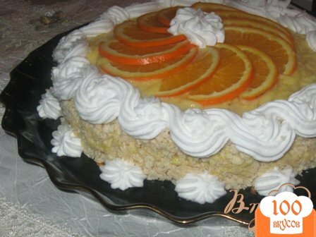 Фото рецепта: «Торт "Апельсиновый аромат"»