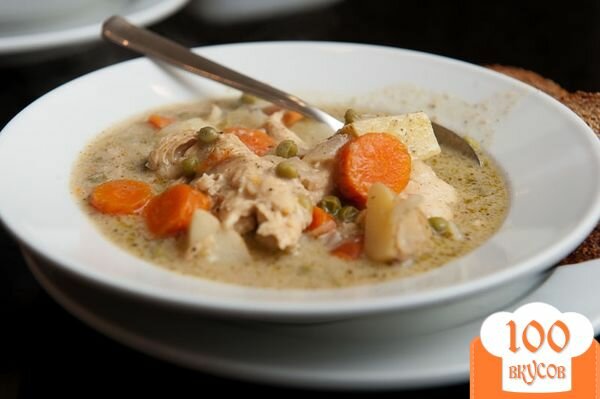 Фото рецепта: «Овощной суп с курицей»
