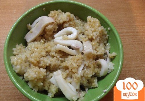 Фото рецепта: «Восточный рис с кальмаром»