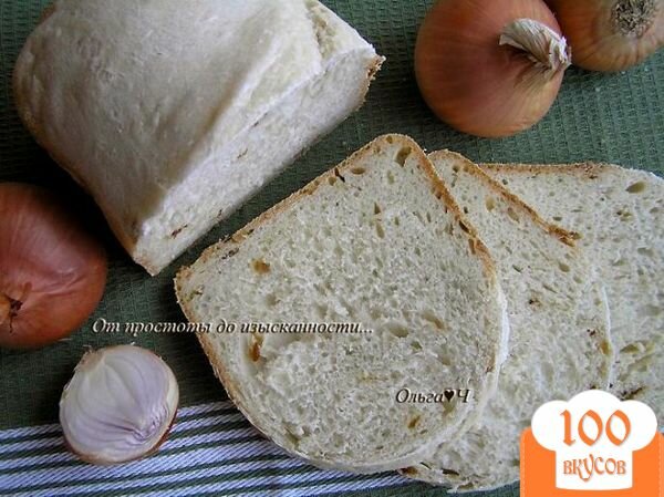 Фото рецепта: «Хлеб с жареным луком»