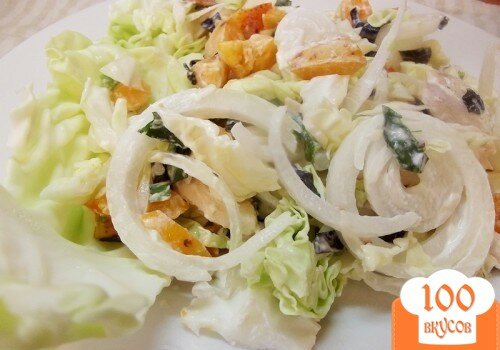 Фото рецепта: «Овощной салат с абрикосами»