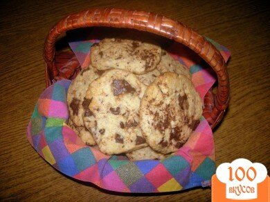 Фото рецепта: «Печенье с шоколадом»