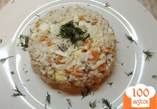 Фото рецепта: «Рыбный салат с рисом»