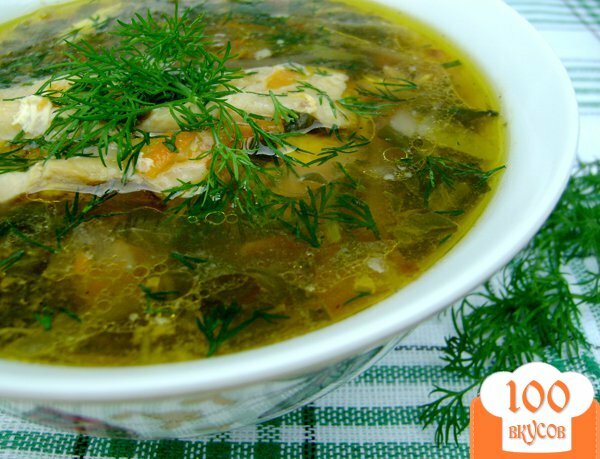 Фото рецепта: «Суп со щавлем «Зелёный»»