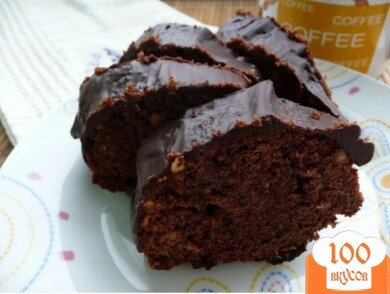 Фото рецепта: «Шоколадный кекс с орехами»