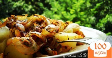 Фото рецепта: «Картофель с луком и специями»
