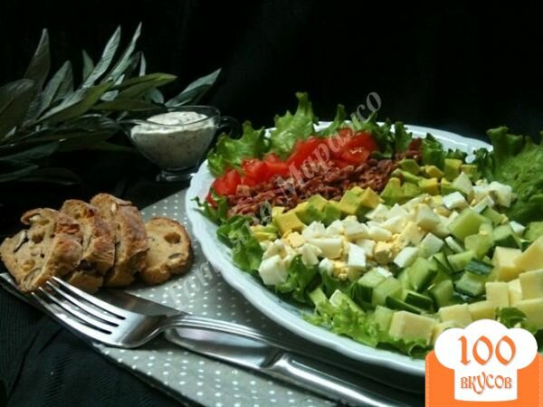 Фото рецепта: «Овощной салат с хрустящим беконом»