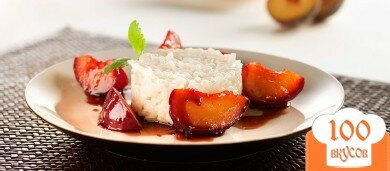 Фото рецепта: «Кокосовый рис со сливами в карамели»