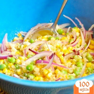Фото рецепта: «Салат с киноа и кукурузой»