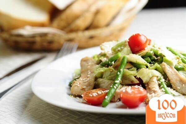 Фото рецепта: «Салат со стручковой фасолью»