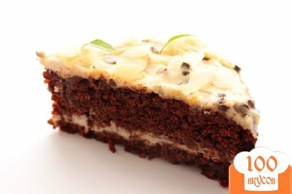 Фото рецепта: «Морковно-шоколадный торт с кремом»