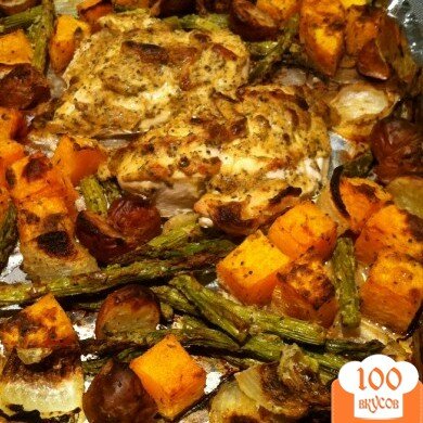 Фото рецепта: «Жаркое из курицы с овощами и приправами»