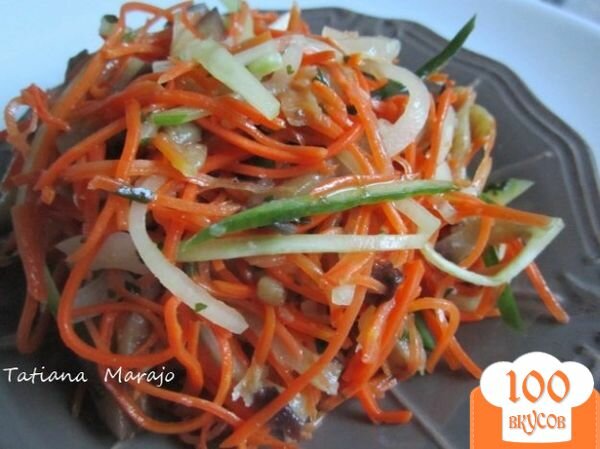 Фото рецепта: «Морковный салат с баклажанами»