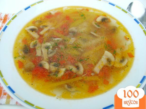 Фото рецепта: «Суп тыквенно-грибной»