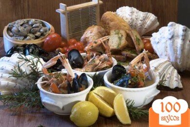 Фото рецепта: «Рыбный суп с оливками»