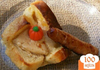 Фото рецепта: «Французские тосты в корзиночках со вкусом тыквы»