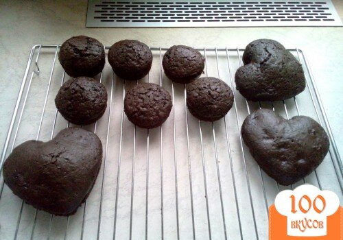 Фото рецепта: «Шоколадные кейки с перцем чили»