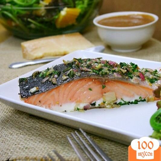 Фото рецепта: «Запеченное филе лосося»