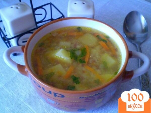 Фото рецепта: «Суп гречневый с тыквой»