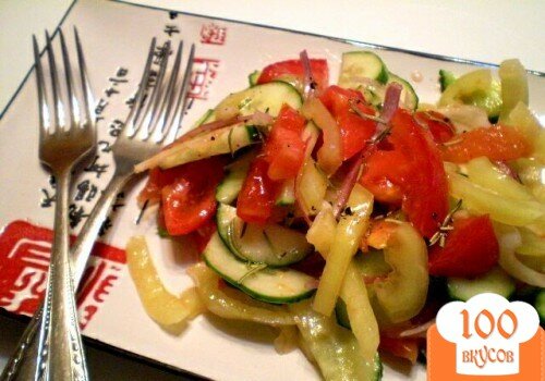 Фото рецепта: «Салат овощной с розмарином»