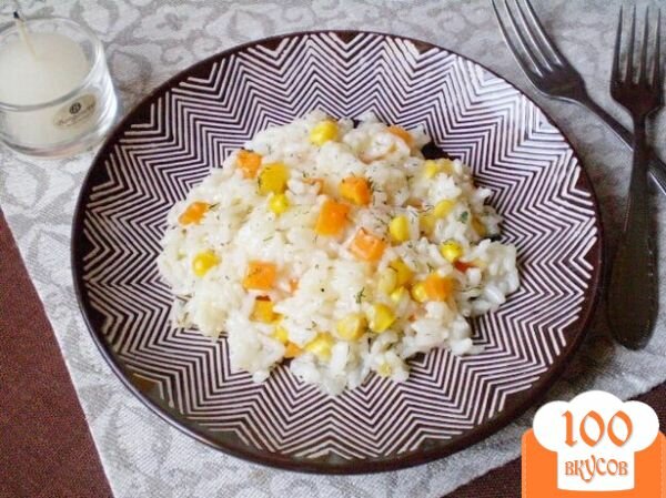 Фото рецепта: «Рисовая каша с кукурузой»
