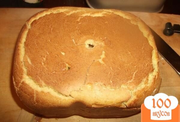 Фото рецепта: «Кукурузный хлеб в хлебопечке»