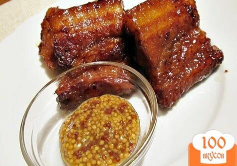 Фото рецепта: «Ребрышки в медово-соевом соусе»