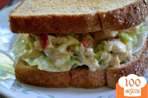 Фото рецепта: «Классический сэндвич с тунцом»