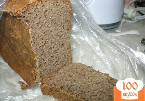 Фото рецепта: «Ржаной хлеб на чайной заварке - по мотивам "Бородинского"»
