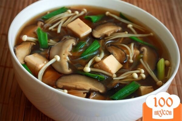 Фото рецепта: «Суп с грибами шиитаке»