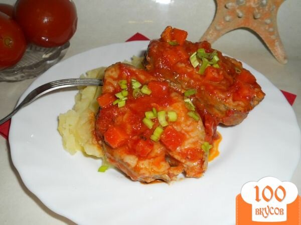 Фото рецепта: «Рыба хоки в томатном соусе»