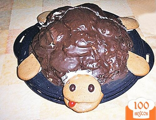 Фото рецепта: «Торт "Черепаха" на сковороде»