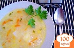 Фото рецепта: Рисовый суп с икрой карася