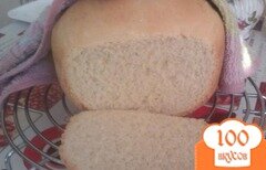 Фото рецепта: Пшеничный хлеб с кунжутом в хлебопечке