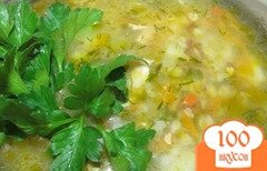 Фото рецепта: Гречневый суп с кроликом