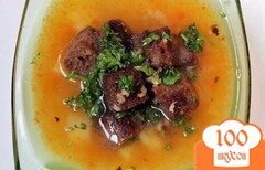 Фото рецепта: Чесночный суп с гренками