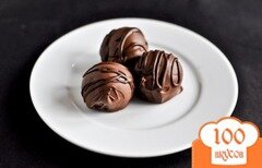 Фото рецепта: Шоколадно-кокосовые трюфели
