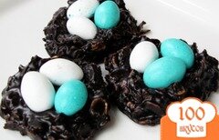 Фото рецепта: Шоколадно-кокосовые гнезда