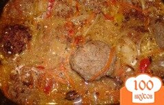Фото рецепта: Тефтели в сметанно-томатном соусе