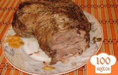 Фото рецепта: Свинина с чесноком в духовке