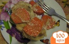 Фото рецепта: Антрекот с морковью в чугунке