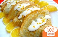 Фото рецепта: Апельсиновые блины