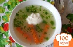 Фото рецепта: Легкий супчик из кролика с овощами и рисом