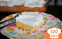 Фото рецепта: Лимонный торт-пудинг