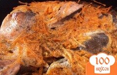 Фото рецепта: Рыба запеченная с морковью