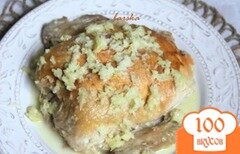 Фото рецепта: Шкмерули. Курица в чесночно-молочном соусе по-грузински.