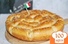 Фото рецепта: Хлеб с пармезаном и итальянскими травами.