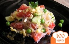 Фото рецепта: Овощной салат с фунчозой