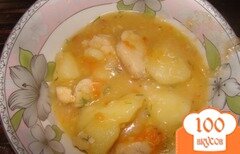 Фото рецепта: Соус курица с картошкой