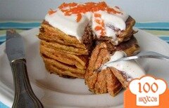 Фото рецепта: Блины со вкусом морковного торта